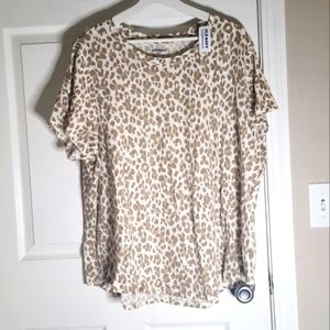 XXL Women's Old Navy Animal Print T-Shirt